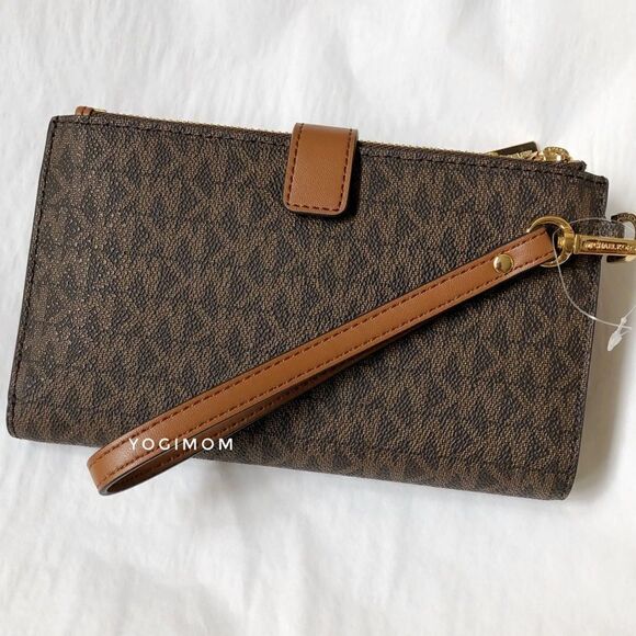 MICHAEL KORS PVC Double Zip WRISTLET WALLET PURSE - Picture 3 of 12